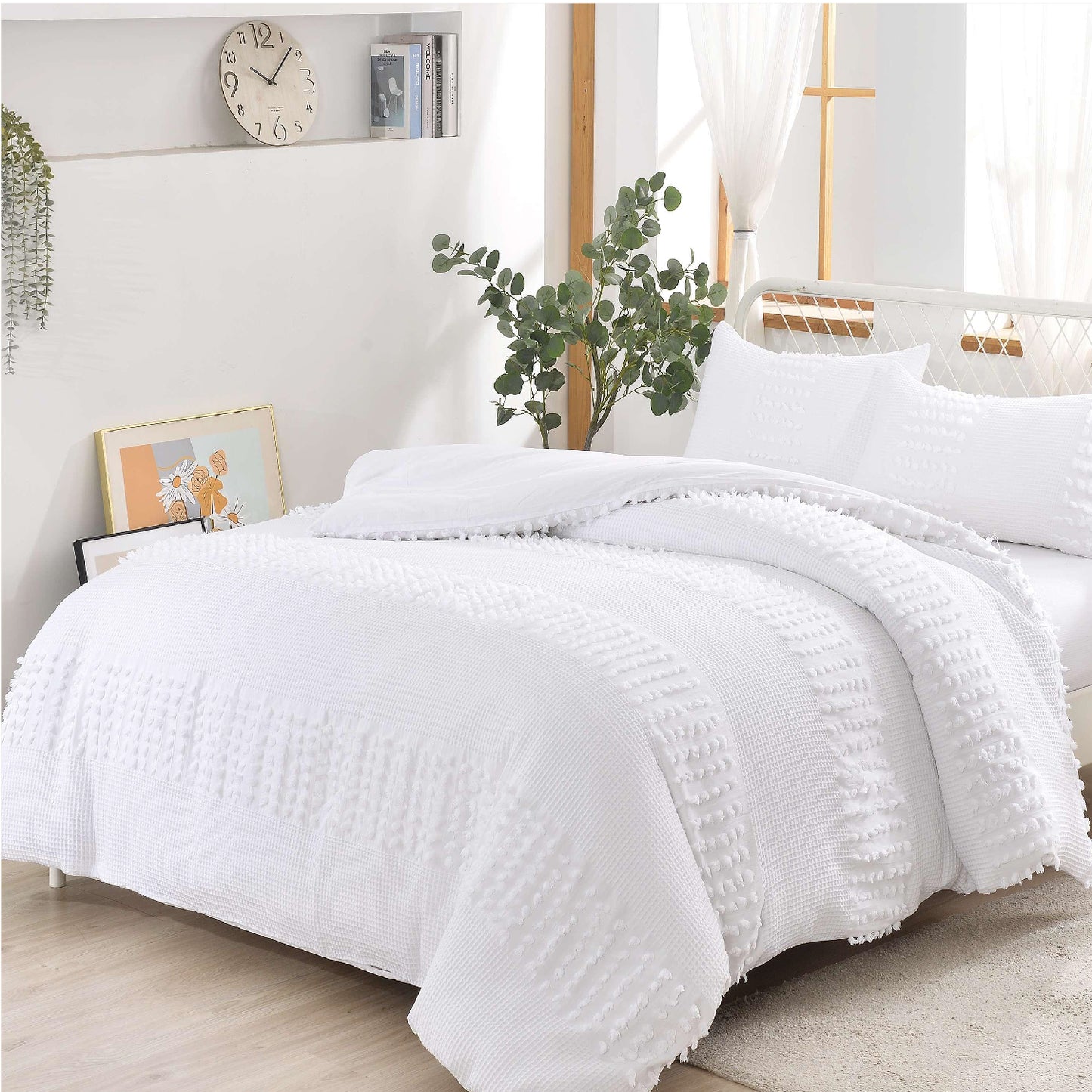 Cotton Honeycomb Duvet Cover Set